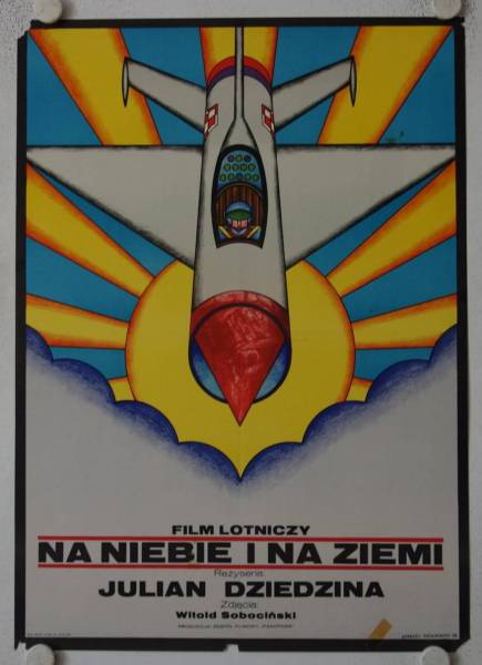Na niebie I na ziemi originales polnisches Filmplakat